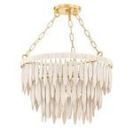 Product Image 1 for Tiffany 1-Light Modern Decorative Aged Brass Pendant from Mitzi