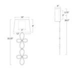 Product Image 3 for Minuet Gold Leaf Sconce from Regina Andrew Design