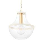 Product Image 1 for Alaina Large Gold Bell-Shaped Pendant Light from Mitzi