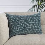 Product Image 5 for Colinet Trellis Blue/ Silver Lumbar Pillow from Jaipur
