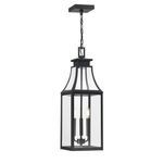 Product Image 1 for Emery 3-Light Outdoor Hanging Lantern in Matte Black from Savoy House