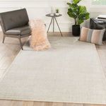 Product Image 3 for Basis Solid Ivory/ Gray Rug from Jaipur 