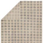 Product Image 3 for Japera Hand Knotted Geometric Gray/Ivory Rug from Jaipur