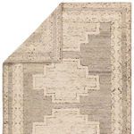 Product Image 3 for Achelous Hand Knotted Medallion Ivory/Gray Rug from Jaipur 