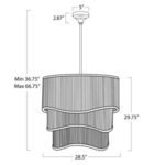 Product Image 4 for Nimes Gold Base Black Rattan Chandelier from Regina Andrew Design