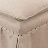 Product Image 1 for Draped Ottoman from Sarreid Ltd.