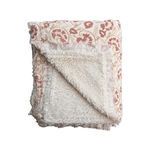 Product Image 1 for Helen Woven Cotton Sherpa-Backed Patterned Fringed Throw from Creative Co-Op