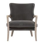 Product Image 1 for Calvin Dark Dove Velvet Solid Oak Club Chair from Essentials for Living
