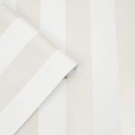 Product Image 2 for Laura Ashley Lille Pearlescent Stripe White Wallpaper from Graham & Brown