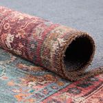 Product Image 4 for Yasha Floral Blue/ Red Rug from Jaipur 