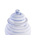 Product Image 5 for Blue & White Marbleized Temple Jar from Legend of Asia