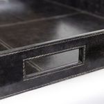 Product Image 3 for Derby Square Leather Tray - Black from Regina Andrew Design