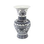 Product Image 1 for Blue & White Twisted Lotus Baluster Vase from Legend of Asia