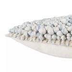 Product Image 2 for Kaz Textured Ivory/ Light Blue Throw Pillow 22 inch from Jaipur