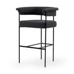 Product Image 1 for Carrie Fiqa Boucle Black Bar Stool from Four Hands