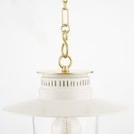 Product Image 5 for Nori Small Aged Brass Lantern Style Pendant Light from Mitzi