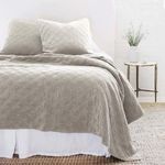 Product Image 1 for Brussels Quilted Cotton Euro Sham - Taupe from Pom Pom at Home