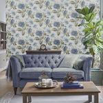 Product Image 2 for Laura Ashley Maryam Seaspray Floral Wallpaper from Graham & Brown