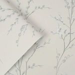 Product Image 1 for Laura Ashley Pussy Willow Off-White / Steel Floral Wallpaper from Graham & Brown