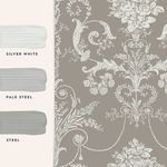 Product Image 4 for Laura Ashley Josette Steel Damask Wallpaper from Graham & Brown