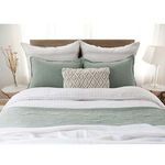 Product Image 3 for Harbour Cotton Queen Coverlet - Sea Glass from Pom Pom at Home