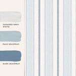 Product Image 4 for Laura Ashley Heacham Seaspray Striped Wallpaper from Graham & Brown