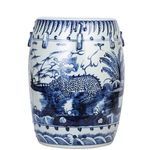 Product Image 2 for Blue & White Kylin Garden Stool from Legend of Asia