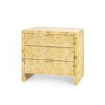 Product Image 1 for Emil 3-drawer Burl Wood Side Table from Villa & House