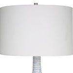 Product Image 3 for Clariot Ribbed Blue Table Lamp from Uttermost