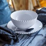 Product Image 4 for Pearl Scalloped Ceramic Stoneware Bowl, Set of 6 - White from Costa Nova