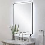 Product Image 5 for Crofton Lighted Black Large Mirror from Uttermost