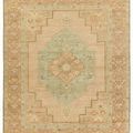 Product Image 1 for Hasina Hand-Knotted Medallion Tan / Sage Rug 10' x 14' from Jaipur 