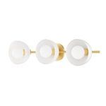 Product Image 1 for Belle 3-Light Modern Gold Bath Sconce from Mitzi