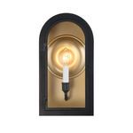 Product Image 3 for Grotto 1-Light Outdoor Wall Lantern in Matte Black with Vintage Gold from Savoy House