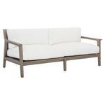 Product Image 1 for Ibiza Weathered Teak Outdoor Sofa with Cream Cushions from Bernhardt Furniture