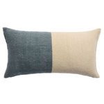 Product Image 3 for Neem X Abdul Handmade Solid Natural / Blue Pillow from Jaipur 