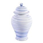 Product Image 4 for Blue & White Marbleized Temple Jar from Legend of Asia