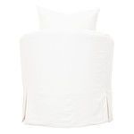 Product Image 3 for Faye Slipcover Round Swivel Accent Chair - Cream from Essentials for Living