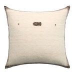 Product Image 1 for Neem X Dailad Handmade Solid Natural / Black Pillow from Jaipur