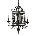 Product Image 1 for Mariana Collection 4 Light Chandelier In Blackened Silver from Elk Lighting