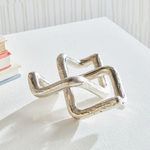 Product Image 3 for Kade Rounded-Edge Silver Knot Sculpture from Napa Home And Garden