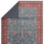 Product Image 6 for Yasha Floral Blue/ Red Rug from Jaipur 