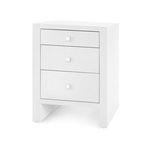 Product Image 1 for Morgan 3-Drawer White Wooden Side Table from Villa & House