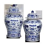 Product Image 4 for South Sea Blue & White Temple Jar from Currey & Company