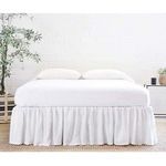 Product Image 1 for Gathered White Linen California King Bed Skirt from Pom Pom at Home