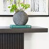 Product Image 4 for Vanna Slatted Pedestal Base Console Table In Dark Espresso Oak from Worlds Away