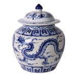 Product Image 2 for Blue & White Ginger Jar W/ Dragon Motif from Legend of Asia