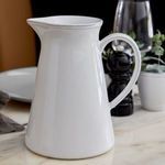 Product Image 2 for Friso Ceramic Stoneware Pitcher - White from Costa Nova