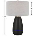 Product Image 2 for Twilight Satin Black Table Lamp from Uttermost