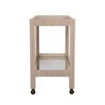 Product Image 3 for Otis Fluted Bar Cart In Light Cerused Oak from Worlds Away